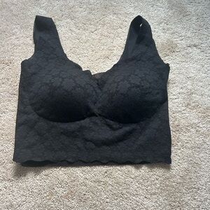 Black, lace bralette